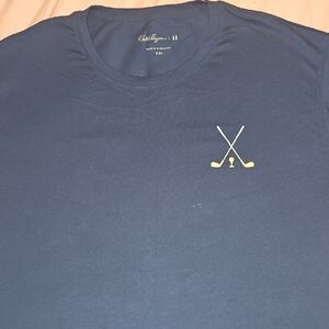 Walter Hagen Navy Tee with Golf Embroidery